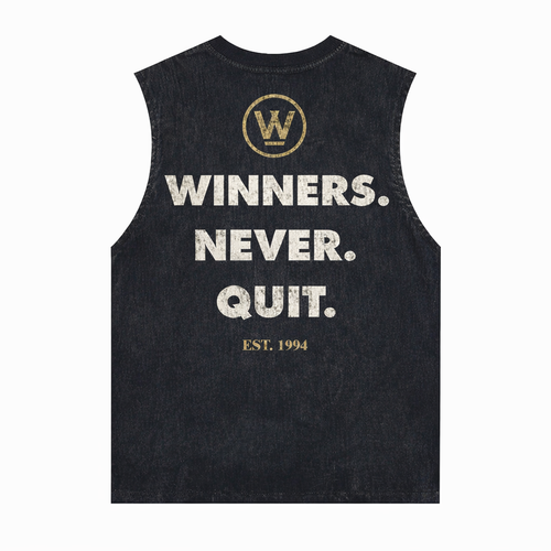 WC™️ Winners Never Quit Sleeveless Shirt